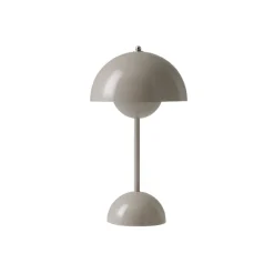 Lampes De Table^And Tradition Lampe A Poser Flowerpot Vp9 Sans Fil - Gris Beige