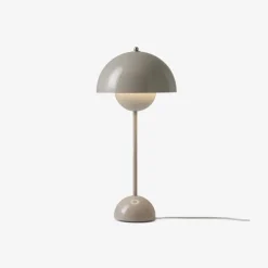Lampes De Table^And Tradition Lampe A Poser Flowerpot Vp3 - Gris Clair