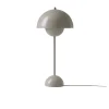 Lampes De Table^And Tradition Lampe A Poser Flowerpot Vp3 By Verner Panton - Gris Beige