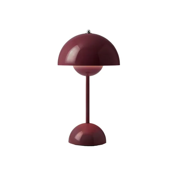 Lampes De Table^And Tradition Lampe A Poser Flowerpot Vp9 Sans Fil - Dark Plum