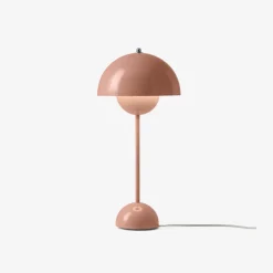 Lampes De Table^And Tradition Lampe A Poser Flowerpot Vp3 - Beige/Rouge