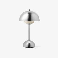 Lampes De Table^And Tradition Lampe A Poser Flowerpot Vp9 Sans Fil - Chrome