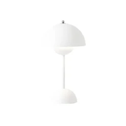 Lampes De Table^And Tradition Lampe A Poser Sans Fil Flowerpot Vp9 - Blanc Mat