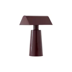 Lampes De Table^And Tradition Lampe De Table Caret Mf1 H 22Cm - Bordeaux Fonce