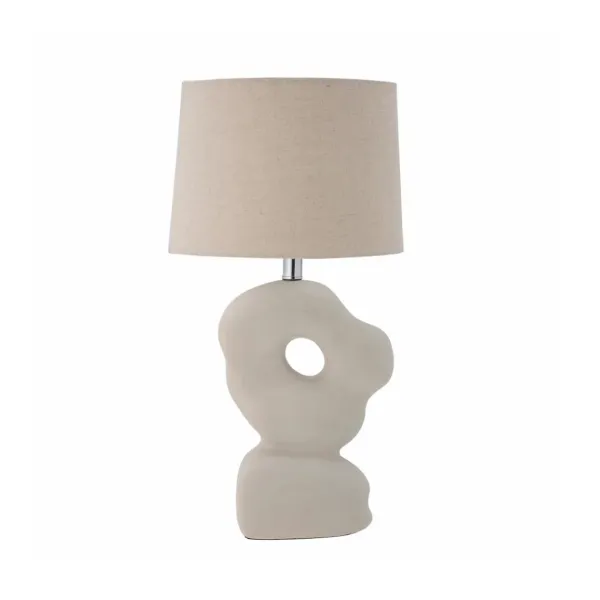 Lampes De Table^Bloomingville Lampe De Table Cathy En Gres Blanc - L36Xh53Xl25,5Cm