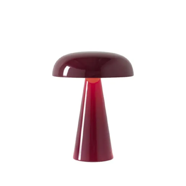 Lampes De Table^And Tradition Lampe De Table Como Sc53 Sans Fil - Rouge Marron