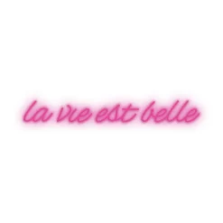 Appliques Murales^Sélectionné par Fleux Lampe Murale Neon Led La Vie Est Belle - Rose