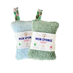 Ustensiles De Cuisine^Sélectionné par Fleux Lot De 2 Eponges Reutilisables - Vert / Bleu