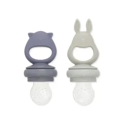 Anneaux De Dentition & Tétines^Konges Slojd Lot De 2 Grignoteuses En Silicone - Onyx