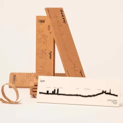 Art Mural^The Line Mini Frise Decorative Lyon - Noir - 19 Cm