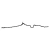 Art Mural^The Line Mini Frise Decorative Marseille - Noir - 19 Cm