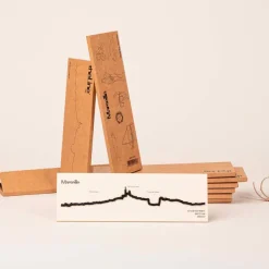 Art Mural^The Line Mini Frise Decorative Marseille - Noir - 19 Cm