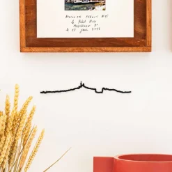 Art Mural^The Line Mini Frise Decorative Marseille - Noir - 19 Cm