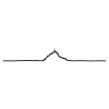 Art Mural^The Line Mini Frise Decorative Mont-Saint-Michel - Noir - 19 Cm