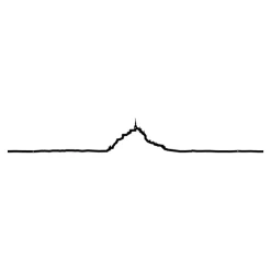 Art Mural^The Line Mini Frise Decorative Mont-Saint-Michel - Noir - 19 Cm