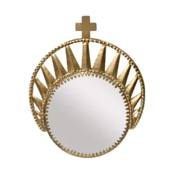 Miroirs^Boncoeurs Miroir Exvoto Couronne - 15.5 19.5 Cm