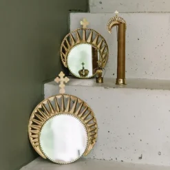 Miroirs^Boncoeurs Miroir Exvoto Couronne - 15.5 19.5 Cm