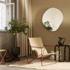 Miroirs^Ferm Living Miroir Pond - H 94 X 87 Cm Dore
