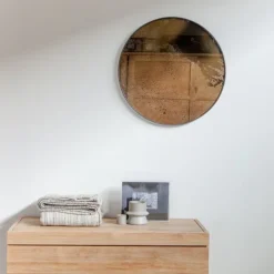 Miroirs^Ethnicraft Miroir Vieilli - O 92 Cm Marron