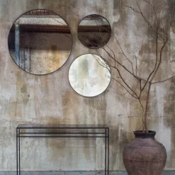 Miroirs^Ethnicraft Miroir Vieilli - O 61 Cm Gris