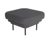 Fauteuils & Repose-Pieds^ENOstudio Ottoman Cornice Tissu - Gris & Metal Noir