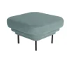 Fauteuils & Repose-Pieds^ENOstudio Ottoman Cornice Tissu Bleu & Metal Noir