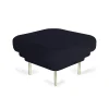 Fauteuils & Repose-Pieds^ENOstudio Ottoman Cornice Velours - Bleu Nuit & Laiton