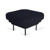 Fauteuils & Repose-Pieds^ENOstudio Ottoman Cornice Velours - Bleu Nuit & Metal Noir