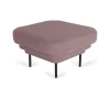 Fauteuils & Repose-Pieds^ENOstudio Ottoman Cornice Velours Rose & Metal Noir
