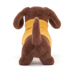 Peluches^Jellycat Peluche Chien Saucisse Sweater Jaune - H 14 Cm