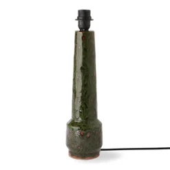 Lampes De Table^HK Living Pied De Lampe Retro En Ceramique - Vert