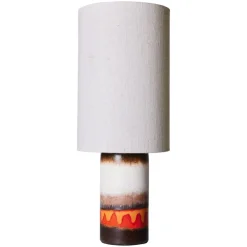 Lampes De Table^HK Living Pied De Lampe Retro En Gres Emaille
