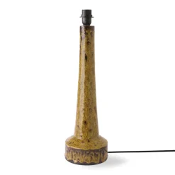 Lampes De Table^HK Living Pied De Lampe Retro En Gres - Moutarde