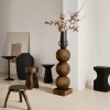 Tables Basses & D'Appoint^Sélectionné par Fleux Piedestal Bulb En Bois D'Acajou