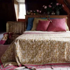 Linge De Lit^Doing Goods Plaid Botanical En Coton - L 220 X L 140 Cm
