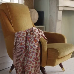Linge De Lit^Doing Goods Plaid Leopard En Coton - Rose