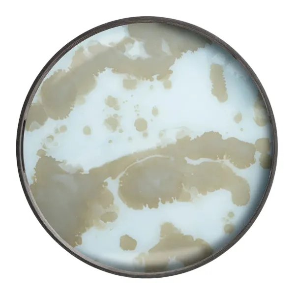 Plats & Plateaux^Ethnicraft Plateau - Mist Gold Organic - O 48 Cm