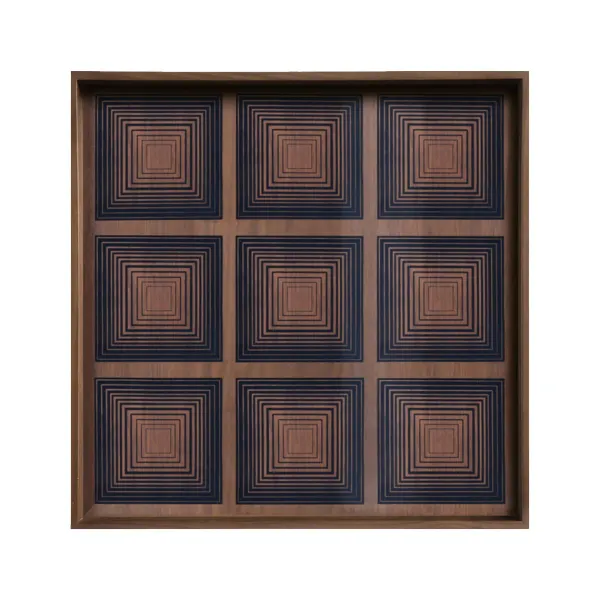 Plats & Plateaux^Ethnicraft Plateau Carre En Verre Ink Squares