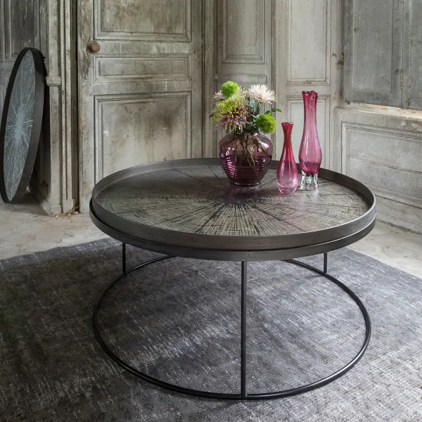 Plats & Plateaux^Ethnicraft Plateau En Bois Black Slide - O 92 Cm