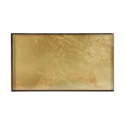 Plats & Plateaux^Ethnicraft Plateau En Verre Gold Leaf - Dore