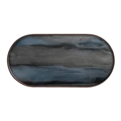 Plats & Plateaux^Ethnicraft Plateau En Verre Graphite - Organic Glass Oblong - L 71 Cm