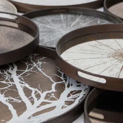 Plats & Plateaux^Ethnicraft Plateau Miroir - Slice Mirror - O 48 Cm