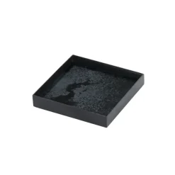Plats & Plateaux^Ethnicraft Plateau Miroir Vieilli Carre - Charbon - 16 X 16 Cm