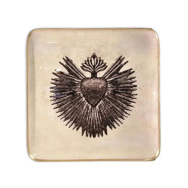 Plats & Plateaux^Boncoeurs Plateau Quatro Coeur Rayon - Lin