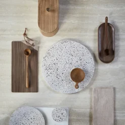 Plats & Plateaux^HK Living Plateau Rond En Beton - Terrazzo