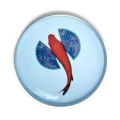 Vide-Poches^Gangzai Plateau Rond Fishkoi En Fer - O 33 Cm