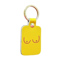 Porte-clés^Ark Porte-clés Boobs Cuir - Jaune Clair