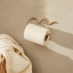 Porte-manteaux & Patères^Ferm Living Porte-Papier Toilette Curvature Noir