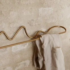 Petits Rangements^Ferm Living Porte-Serviette Curvature Laiton