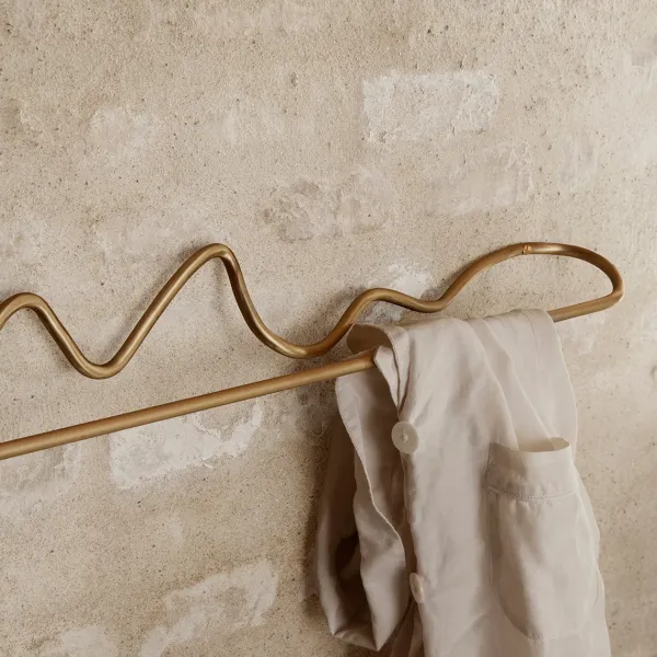 Petits Rangements^Ferm Living Porte-Serviette Curvature Laiton